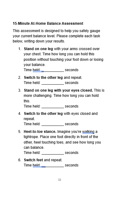 Just Don't Fall; A Guide to Better Balance and Fewer Falls after 65 - Image 7